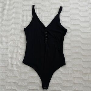 Abercrombie & Fitch Black V-Neck Top